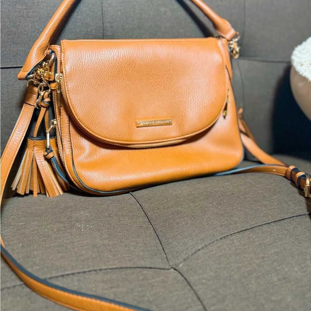 Coach Tan Leather Crossbody Bag